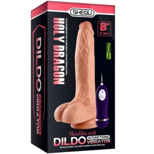 SHEQU - Gode vibrateur Holy Dragon avec tÃ©lÃ©commande 20,5 cm